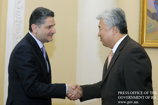 Չինաստանի դեսպանի հետ քննարկվել են երկկողմ տնտեսական գործակցության ընդլայնման հարցեր