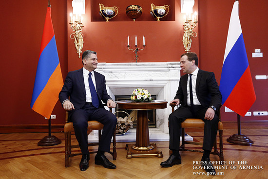 Տիգրան Սարգսյանը և Դմիտրի Մեդվեդևը քննարկել են հայ-ռուսական տնտեսական կապերի զարգացմանն ուղղված հարց