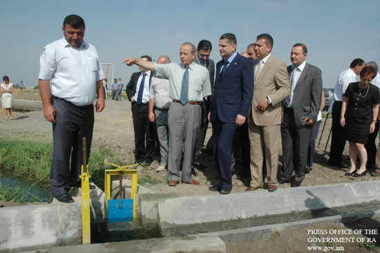 Այց Արմավիրի մարզ` «Հազարամյակի մարտահրավեր» հիմնադրամ-Հայաստան» ծրագրի տեղամասեր