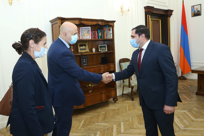 ՀՀ փոխվարչապետ Սուրեն Պապիկյանն ընդունել է ՎԶԵԲ տարածաշրջանային տնօրեն Կատարինա Բյորլին Հանսենին