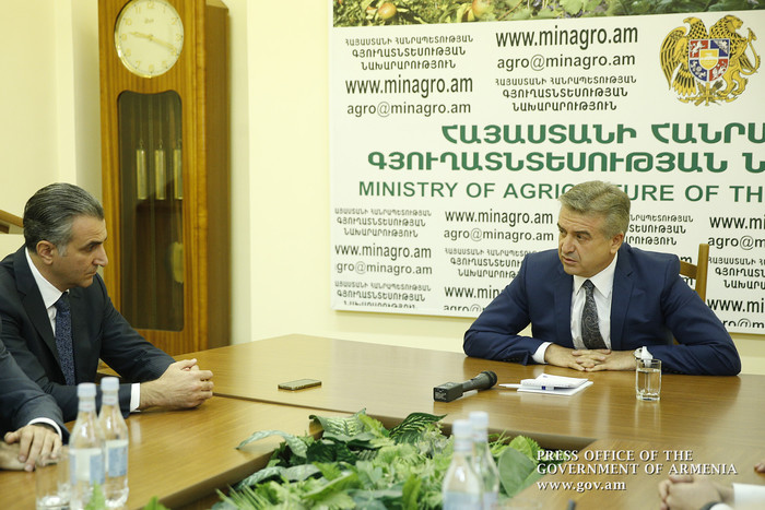 Վարչապետը ՀՀ էներգետիկայի և բնական պաշարների, գյուղատնտեսության, ֆինանսների, տրանսպորտի և կապի նախար