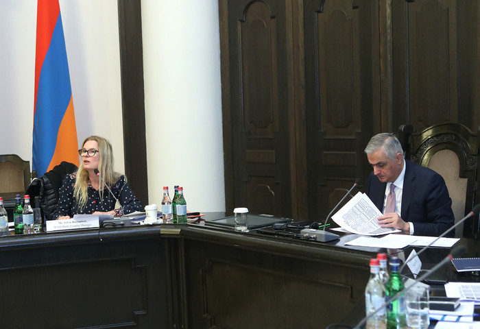 Փոխվարչապետ Մհեր Գրիգորյանի նախագահությամբ կառավարությունում քննարկվել են Հայաստանում ՀԲ աջակցությամ