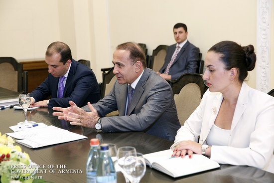 Վարչապետն ընդունել է Հայ մարմնակրթական ընդհանուր միության կենտրոնական վարչության անդամներին