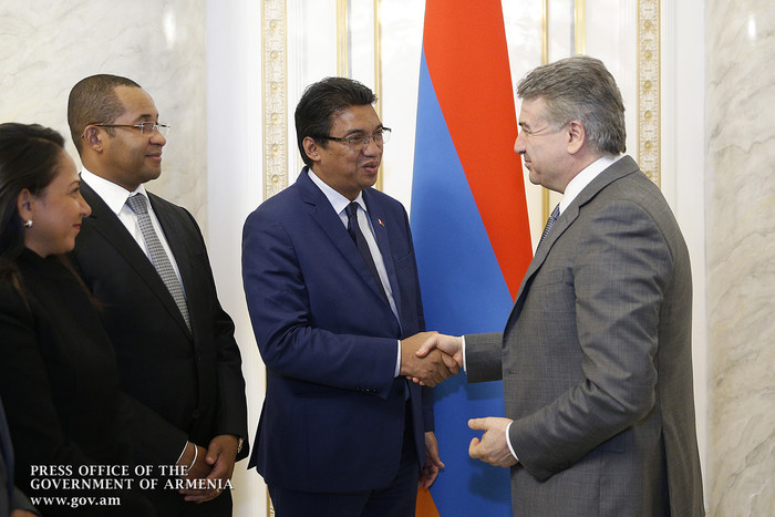 Վարչապետն ընդունել է Մադագասկարի Հանրապետության արտաքին գործերի նախարարին