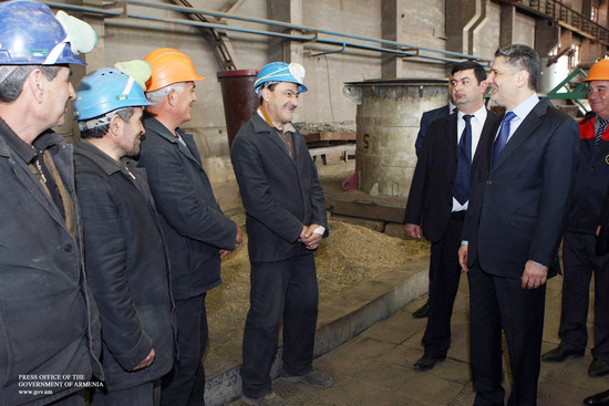 Վարչապետը ծանոթացել է արդյունաբերական ընկերության գործունեությանը և հետագա ծրագրերին