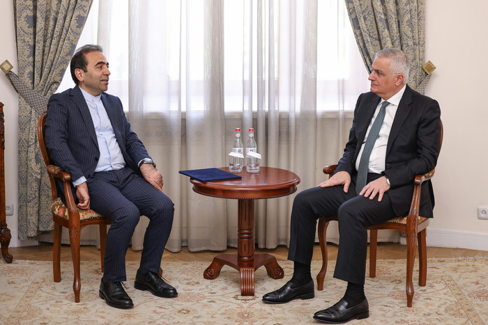 Փոխվարչապետ Մհեր Գրիգորյանն ընդունել է Իրանի դեսպանին