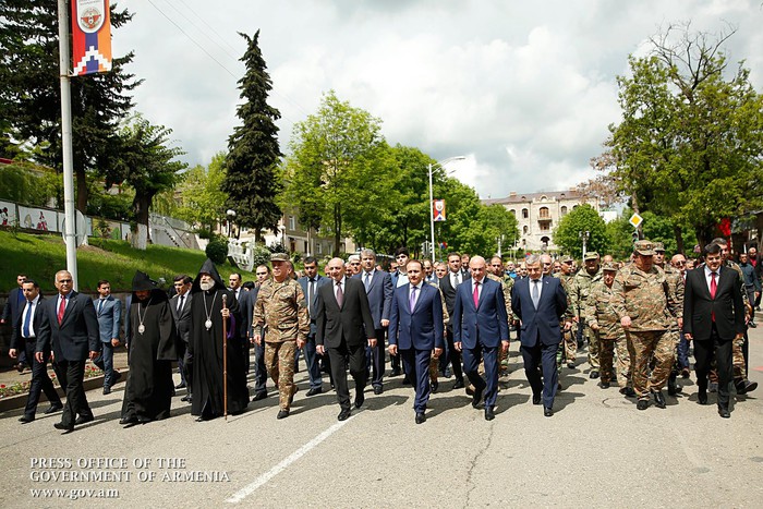 Վարչապետն Արցախում մասնակցել է եռատոնին նվիրված միջոցառումներին