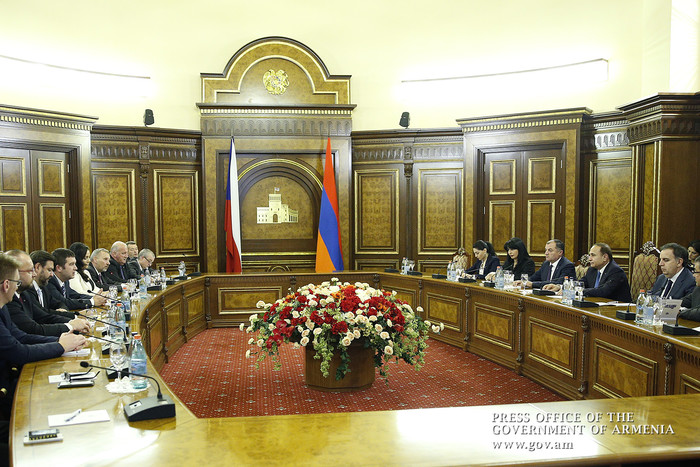 Վարչապետն ընդունել է Չեխիայի խորհրդարանի Պատգամավորների պալատի նախագահին