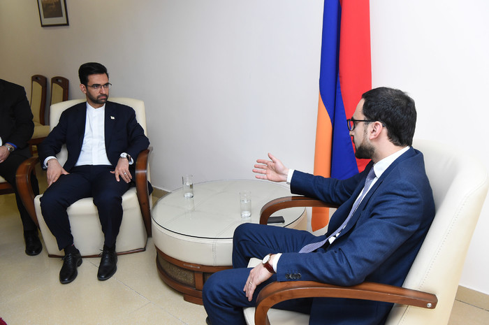 Փոխվարչապետ Տիգրան Ավինյանը հանդիպել է Իրանի կապի և տեղեկատվական տեխնոլոգիաների նախարարին