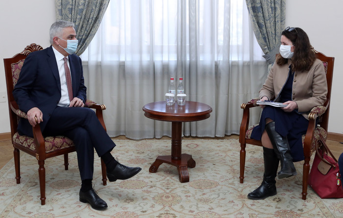 Փոխվարչապետ Մհեր Գրիգորյանն ընդունել է ՎԶԵԲ տարածաշրջանային տնօրենին