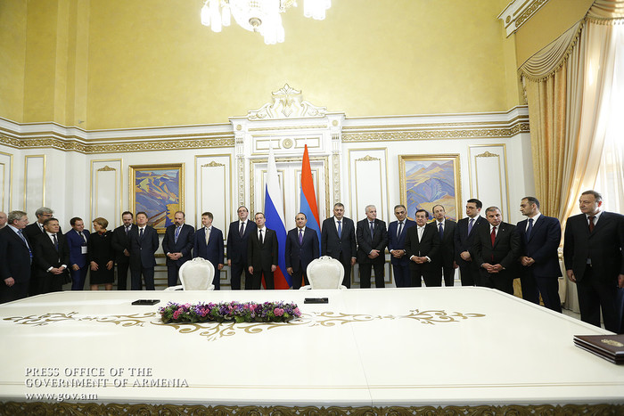 Ստորագրվել են հայ-ռուսական համագործակցության խորացմանն ուղղված մի շարք փաստաթղթեր