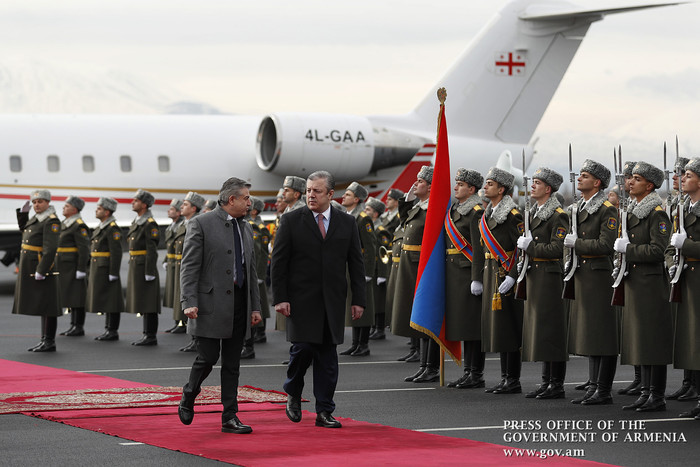 Պաշտոնական այցով Հայաստան է ժամանել Վրաստանի վարչապետ Գիորգի Կվիրիկաշվիլին