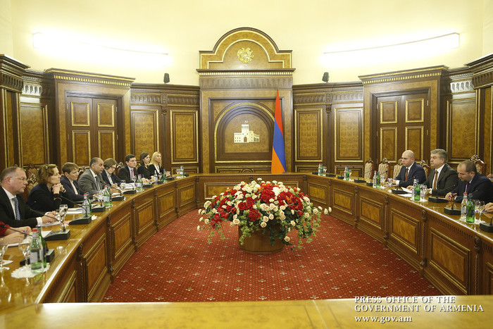 Վարչապետն ընդունել է Հայաստան-Եվրամիություն խորհրդարանական համագործակցության հանձնաժողովի պատվիրակու