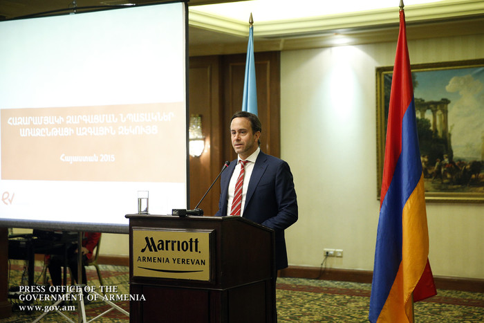 Վարչապետը մասնակցել է «Հազարամյակի զարգացման նպատակներ. առաջընթացի ազգային զեկույցի» շնորհանդեսին