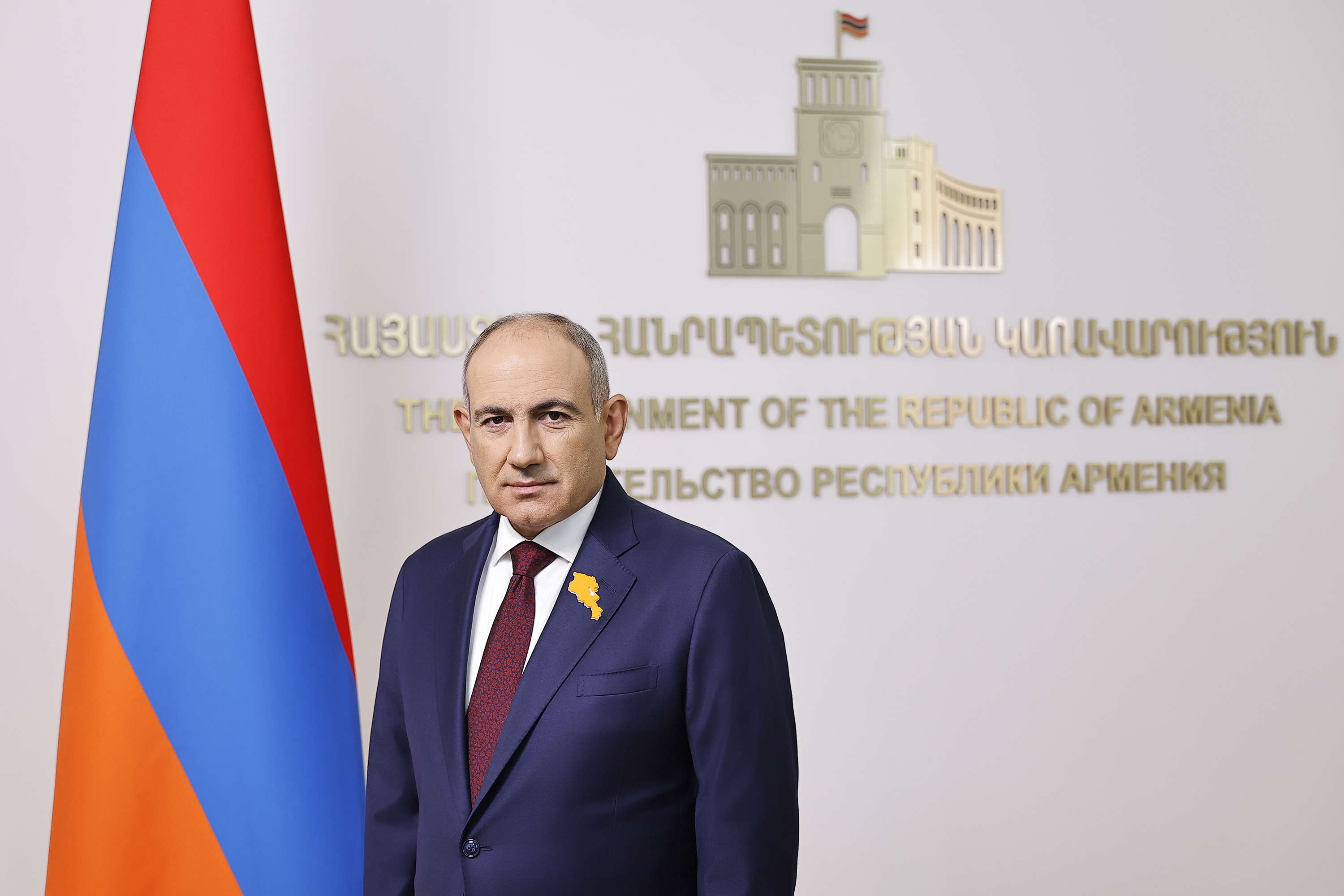 The photo Nikol Pashinyan