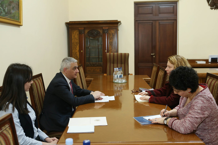 Փոխվարչապետ Մհեր Գրիգորյանն ընդունել է ԵԽ-ի երևանյան գրասենյակի ղեկավարին