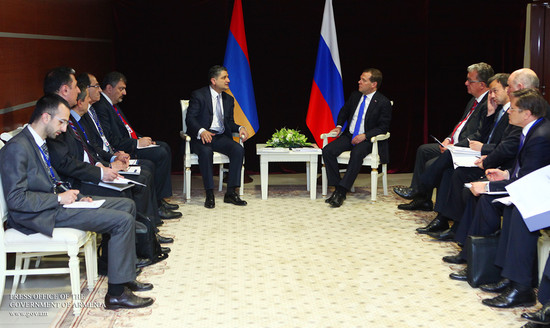 Տիգրան Սարգսյանը հանդիպել է Դմիտրի Մեդվեդևին