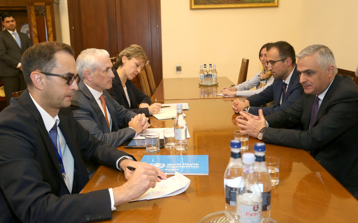 Փոխվարչապետի պաշտոնակատար Մհեր Գրիգորյանն ընդունել է ԱՀԿ պատվիրակությանը