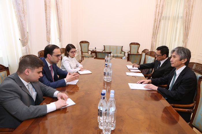 Փոխվարչապետ Տիգրան Ավինյանն ընդունել է Հայաստանում Ճապոնիայի դեսպանին