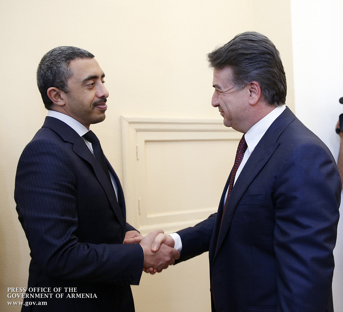 Վարչապետն ու ԱՄԷ արտաքին գործերի և միջազգային համագործակցության նախարարը քննարկել են հայ-էմիրաթական