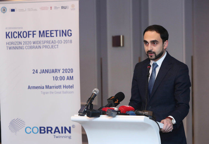 Փոխվարչապետ Տիգրան Ավինյանը մասնակցել է «COBRAIN» ծրագրի մեկնարկային գիտաժողովին