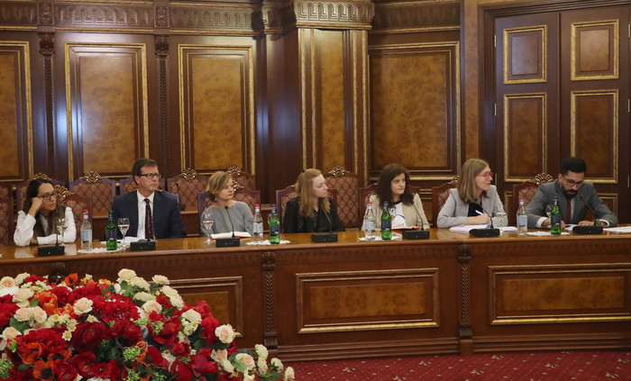 Առաջին փոխվարչապետ Արարատ Միրզոյանն ընդունել է Ամերիկայի Միացյալ Նահանգների Գերմանական Մարշալ հիմնադ