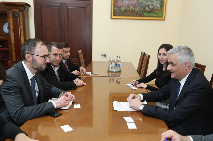 Փոխվարչապետ Մհեր Գրիգորյանն ընդունել է Եվրոպական ներդրումային բանկի պատվիրակությանը
