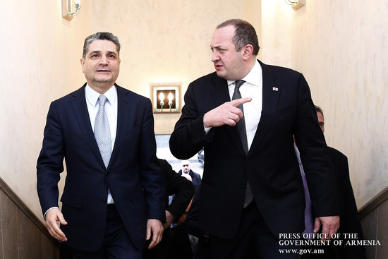 Տիգրան Սարգսյանն աշխատանքային ճաշ է ունեցել Գիորգի Մարգվելաշվիլիի հետ
