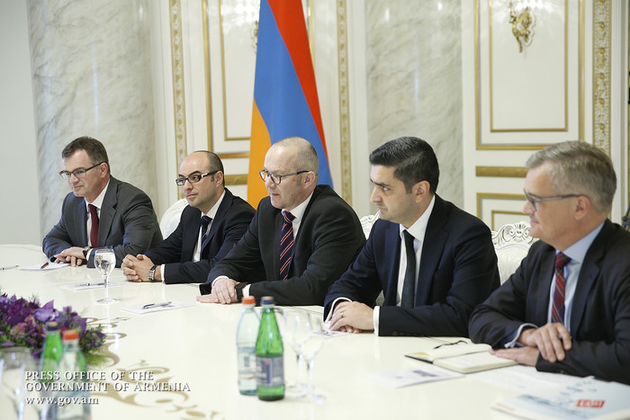 Վարչապետն ընդունել է ջրամատակարարման ոլորտում գործունեություն ծավալող գերմանական ընկերությունների ղե