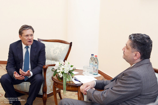 Վարչապետն ընդունել է ՌԴ տնտեսական զարգացման փոխնախարարին