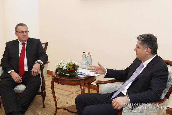 Տիգրան Սարգսյանը Միլան Ցաբրնոխի հետ քննարկել է ՀՀ-ԵՄ հարաբերություններին առնչվող հարցեր