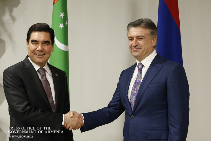 Կարեն Կարապետյանը և Գուրբանգուլի Բերդիմուհամեդովը քննարկել են հայ-թուրքմենական համագործակցության հար