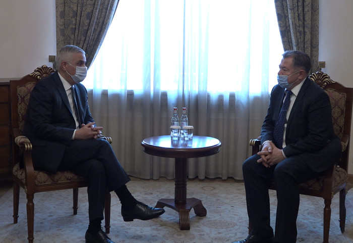 Մհեր Գրիգորյանն ընդունել է ԵՏՀ նախարար Սերգեյ Գլազևին