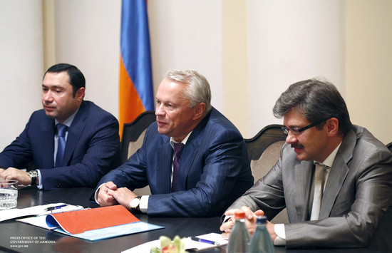 Տիգրան Սարգսյանն ընդունել է «Գազպրոմբանկ»-ի պատվիրակությանը