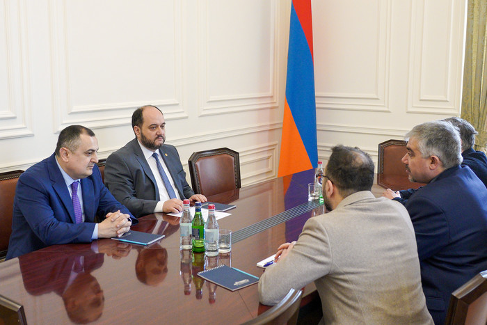Արայիկ Հարությունյանն ընդունել է Եվրոպայի ծանրամարտի ֆեդերացիայի նախագահին և գլխավոր քարտուղարին