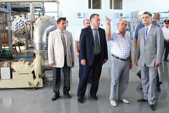 Հանրապետության վարչապետն աշխատանքային այցով Արմավիրի մարզում էր