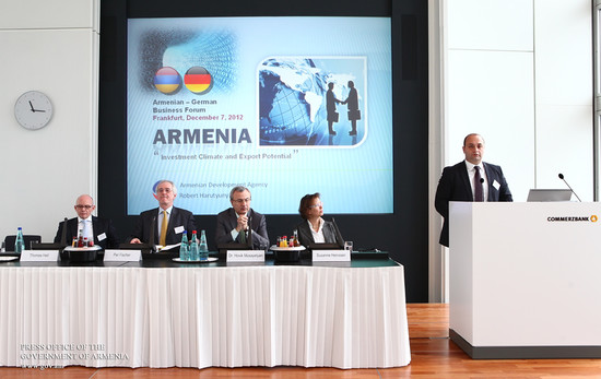 Վարչապետի մասնակցությամբ Ֆրանկֆուրտում մեկնարկել է հայ-գերմանական գործարար համաժողովը