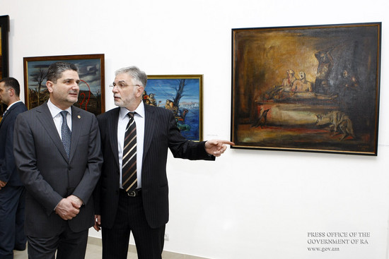 Տիգրան Սարգսյանը մասնակցել է Արամ Իսաբեկյանի անհատական ցուցահանդեսի բացմանը