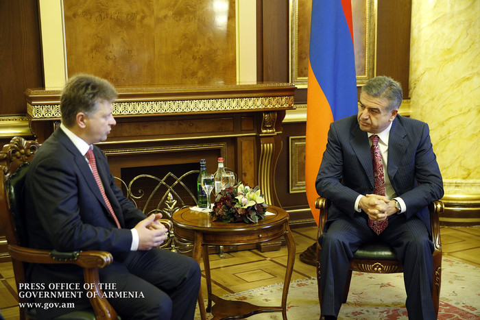 Կարեն Կարապետյանը և Մաքսիմ Սոկոլովը քննարկել են հայ-ռուսական համագործակցության հարցերի լայն շրջանակ