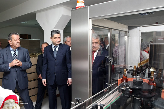 Տիգրան Սարգսյանը ծանոթացել է գինու և կոնյակի արտադրությամբ զբաղվող ընկերության ներդրումային ծրագրերի