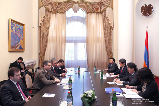 Վարչապետն ընդունել է Հայաստանում Ճապոնիայի արտակարգ և լիազոր դեսպանին