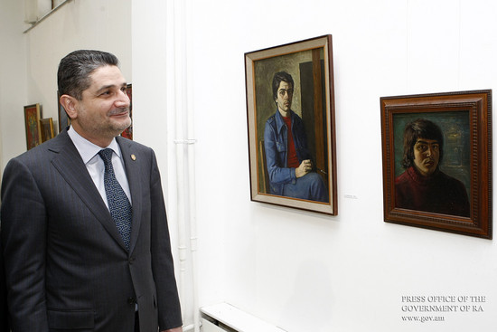 Տիգրան Սարգսյանը մասնակցել է Արամ Իսաբեկյանի անհատական ցուցահանդեսի բացմանը