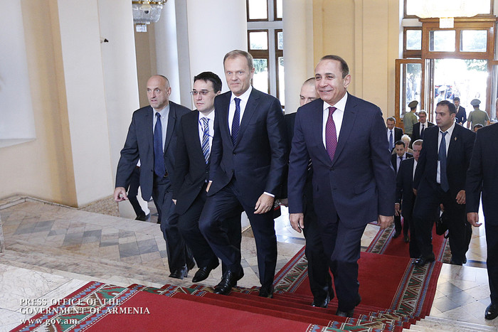 Հովիկ Աբրահամյանը և Դոնալդ Տուսկը քննարկել են Հայաստան - Եվրամիություն համագործակցության հեռանկարներ