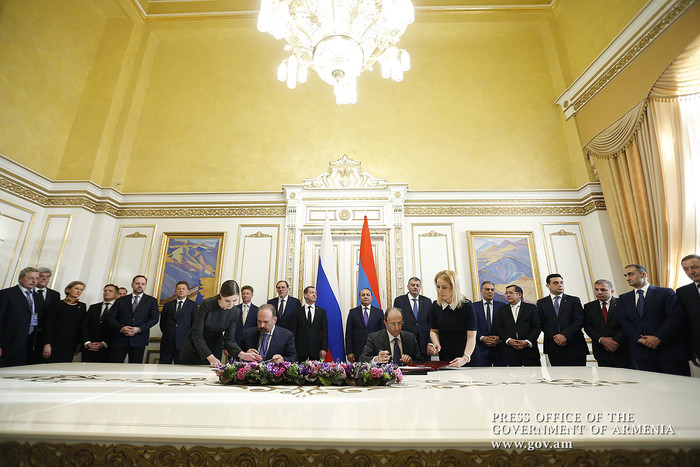 Ստորագրվել են հայ-ռուսական համագործակցության խորացմանն ուղղված մի շարք փաստաթղթեր