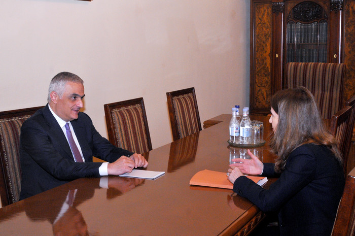 Փոխվարչապետ Մհեր Գրիգորյանը հանդիպում է ունեցել ԱՄՀ հայաստանյան գրասենյակի ղեկավարի հետ