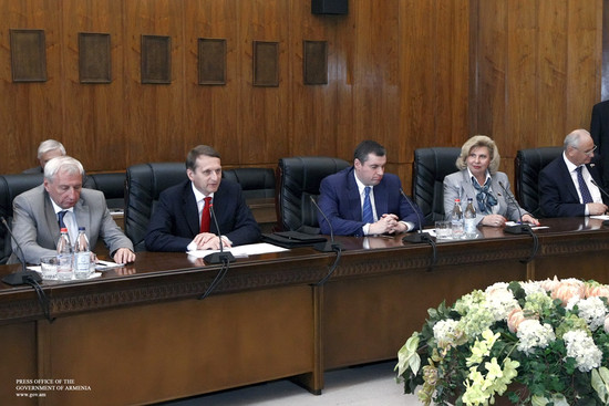 Տիգրան Սարգսյանը և Սերգեյ Նարիշկինը քննարկել են հայ-ռուսական ռազմավարական համագործակցությանն առնչվող