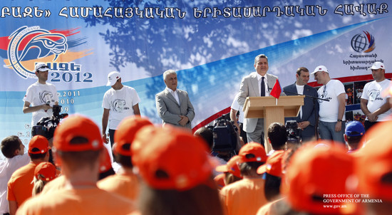 Ծաղկաձորում մեկնարկել է «Բազե-2012» տասներորդ հոբելյանական երիտասարդական հավաքը