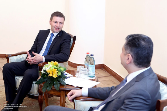 Վարչապետն ընդունել է Էստոնիայի արդարադատության նախարարին