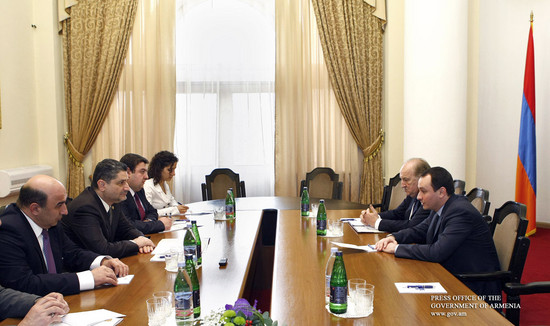 Տիգրան Սարգսյանն ընդունել է Բորիս Կովալչուկին և Եվգենի Գլադունչիկին