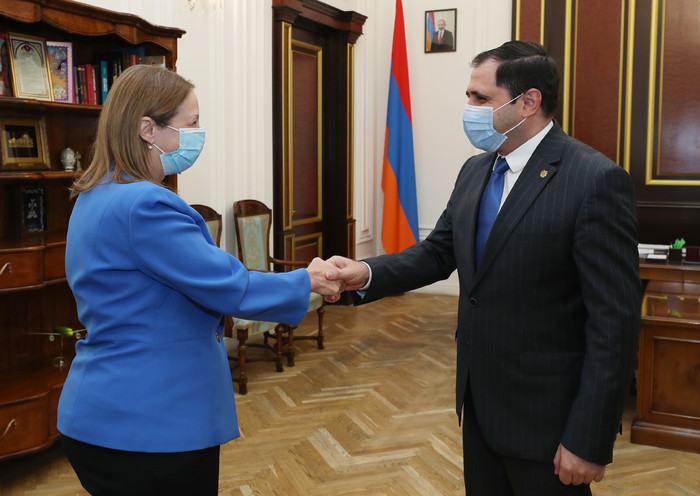 Փոխվարչապետ Սուրեն Պապիկյանն ընդունել է ՀՀ-ում ԱՄՆ դեսպան Լին Թրեյսիին